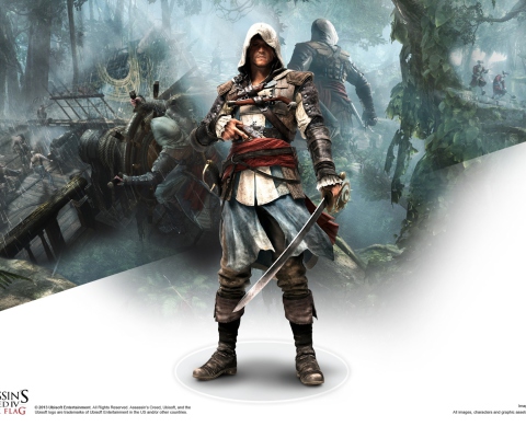 Screenshot №1 pro téma Assassins Creed Black Flag Game 480x400