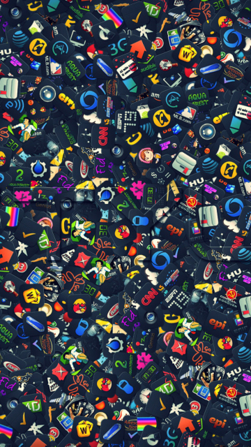 Icons Mix wallpaper 360x640