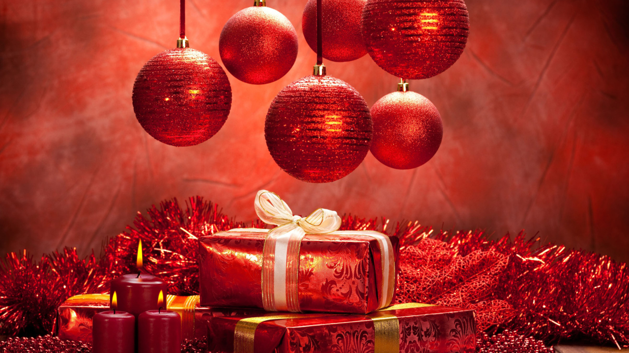 Das Red Christmas Wallpaper 1280x720
