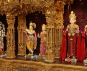 Fondo de pantalla Inside a Hindu Temple 176x144