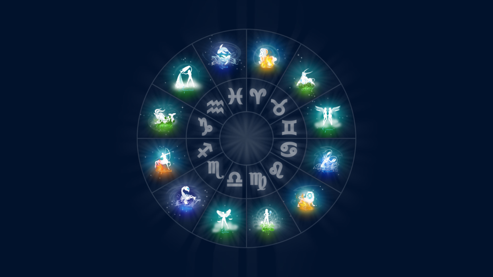 Screenshot №1 pro téma Zodiac Signs 1600x900