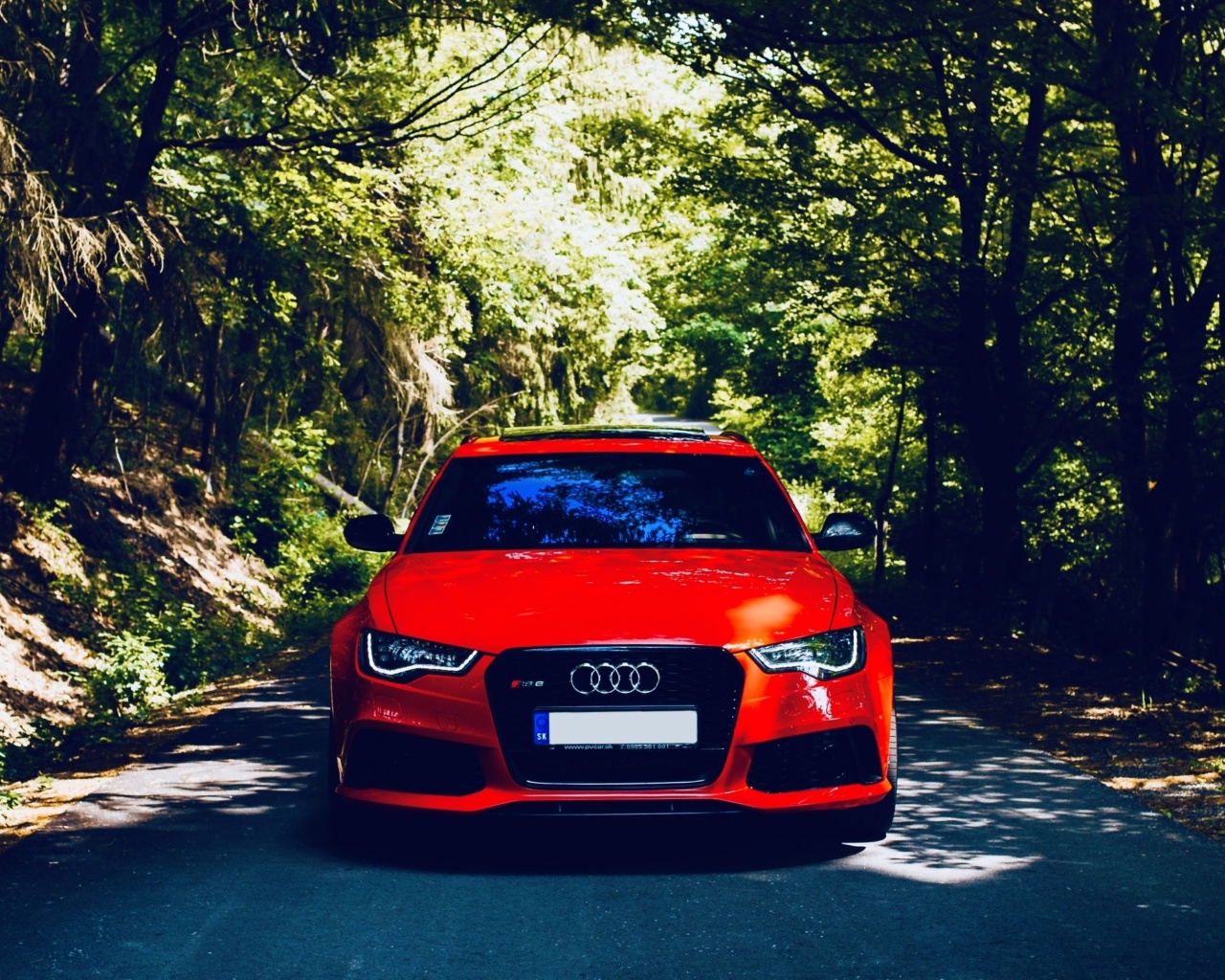 Audi A3 Red wallpaper 1280x1024