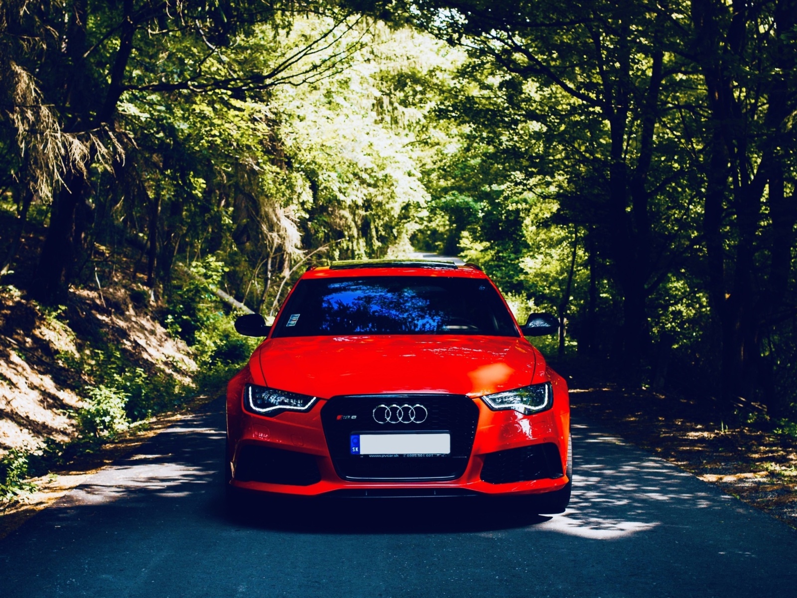 Audi A3 Red wallpaper 1600x1200