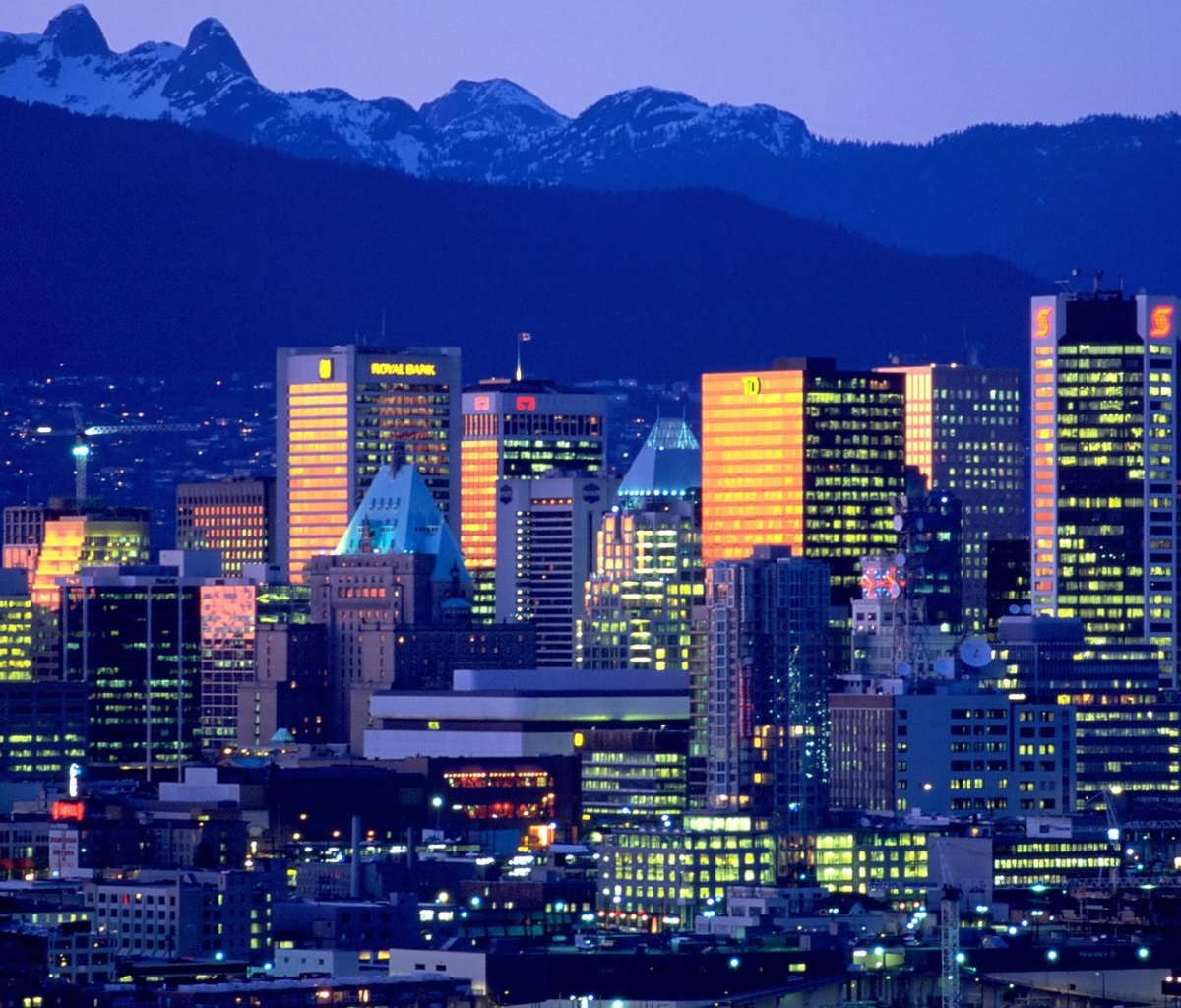 Das Vancouver Skyline Wallpaper 1200x1024