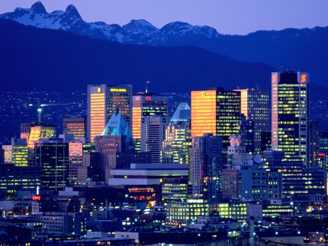 Vancouver Skyline wallpaper 640x480