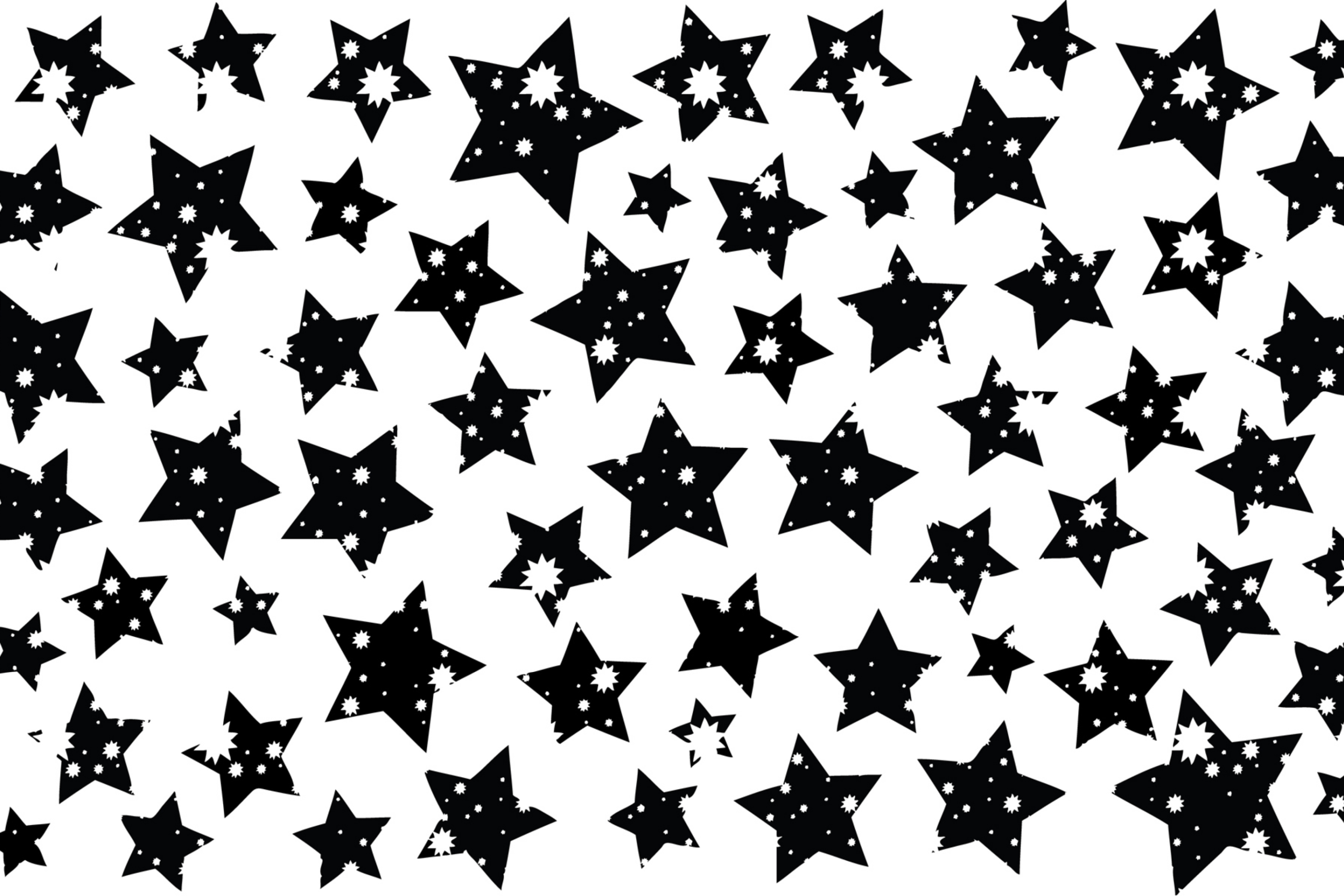 Обои Black And White Stars 2880x1920