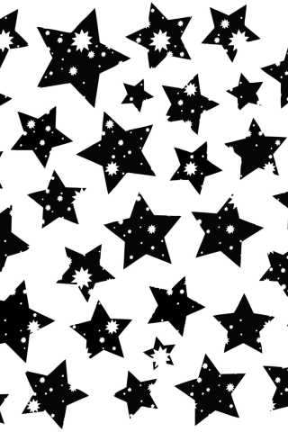 Screenshot №1 pro téma Black And White Stars 320x480