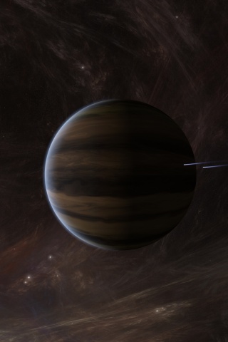 Fondo de pantalla Orbit of Jupiter 320x480