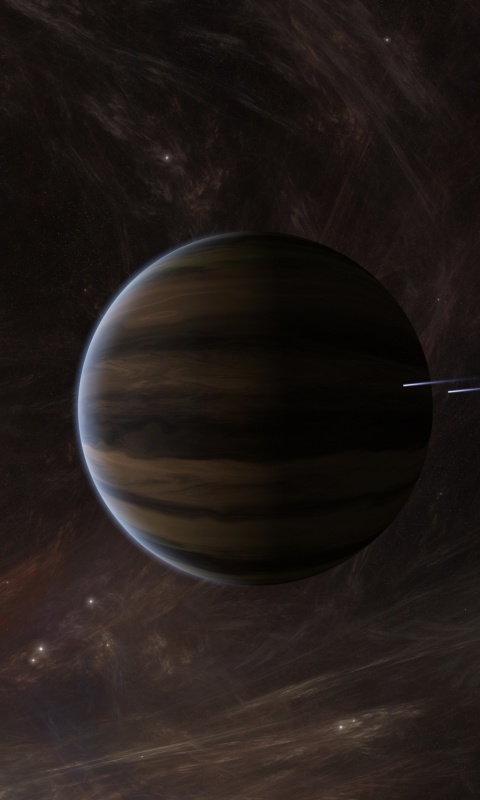 Fondo de pantalla Orbit of Jupiter 480x800