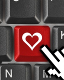 Das Love Keyboard Wallpaper 128x160