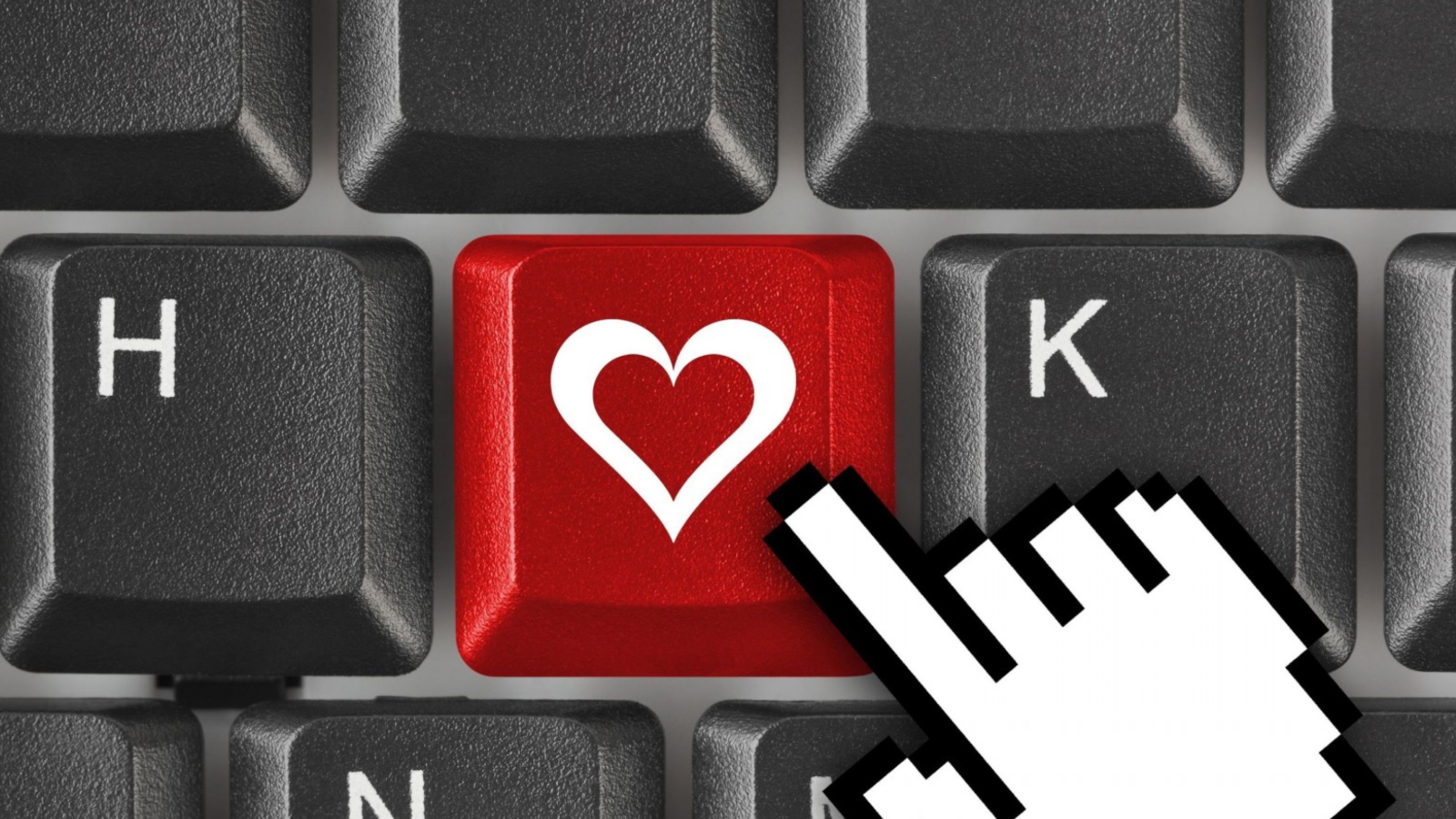 Das Love Keyboard Wallpaper 1600x900