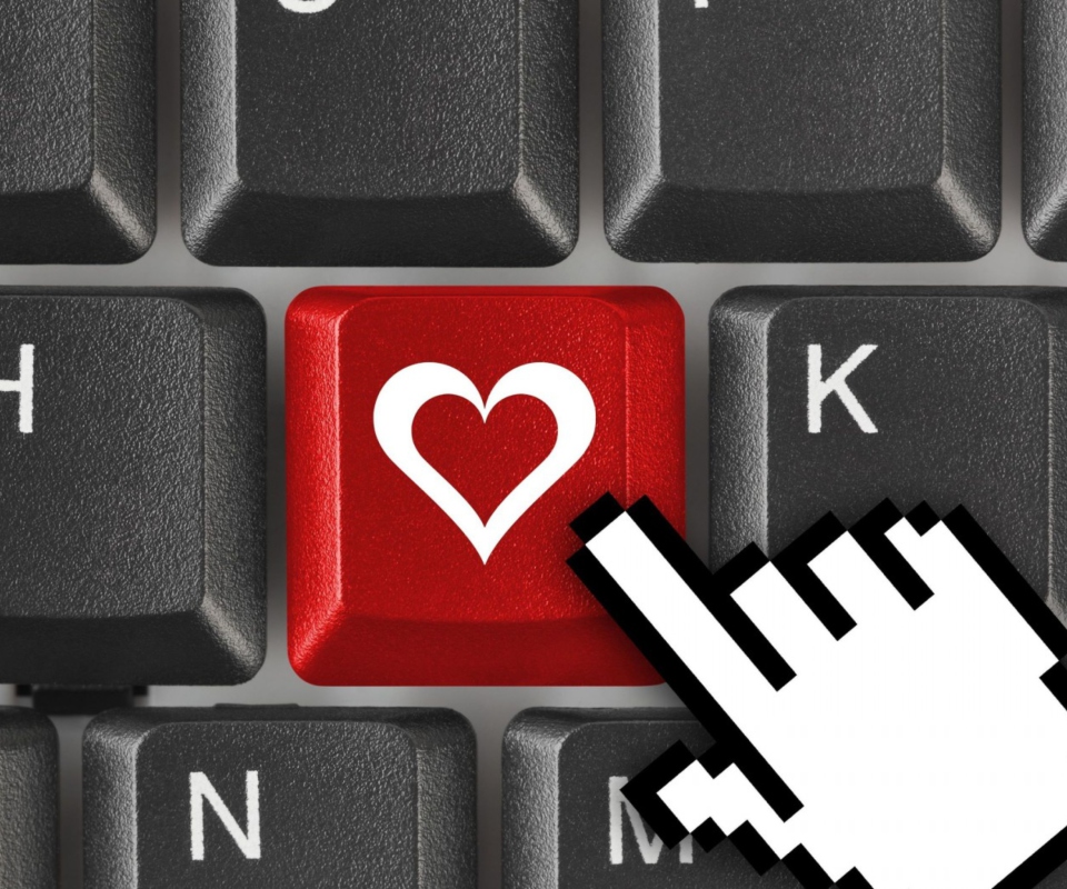 Das Love Keyboard Wallpaper 960x800