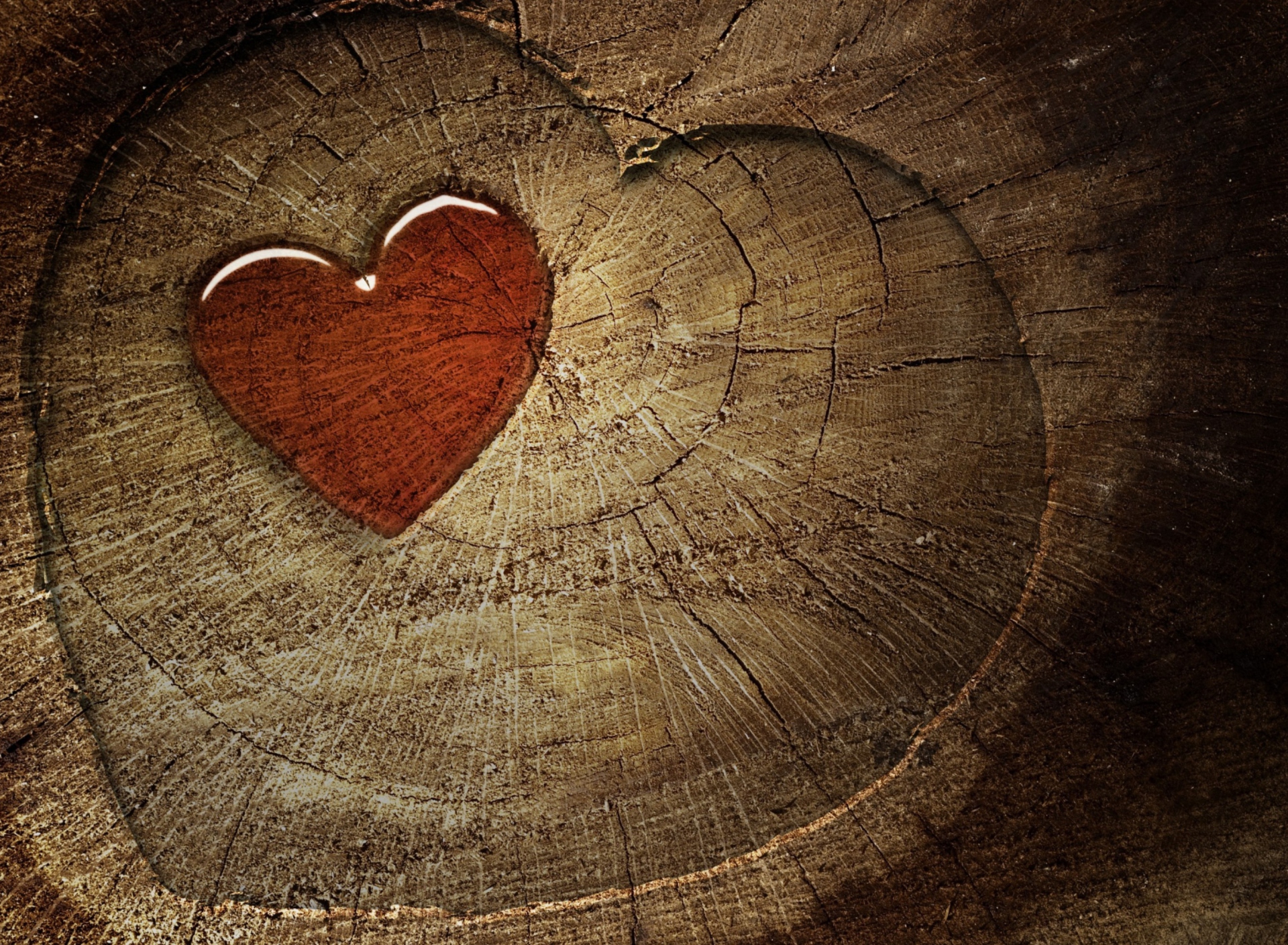 Das Wooden Heart Wallpaper 1920x1408