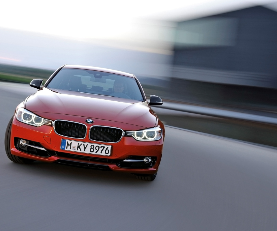 BMW 3 Series Sedan Sport Line Front Speed screenshot #1 960x800