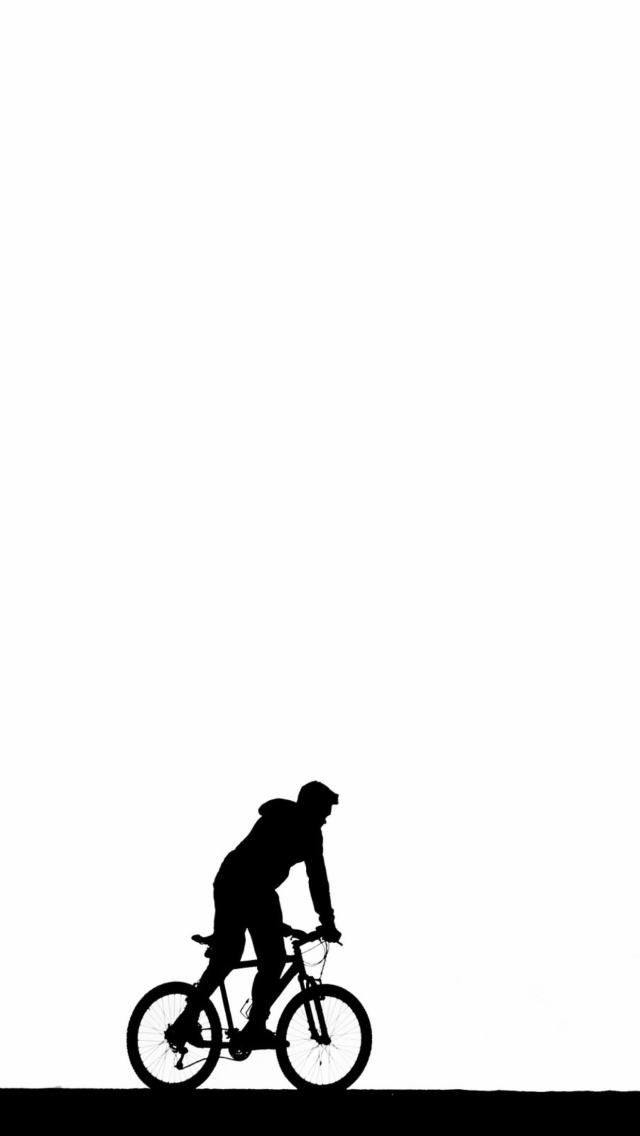 Bicycle Silhouette wallpaper 640x1136