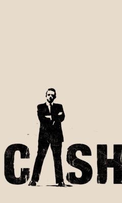 Fondo de pantalla Johnny Cash Music Legend 240x400