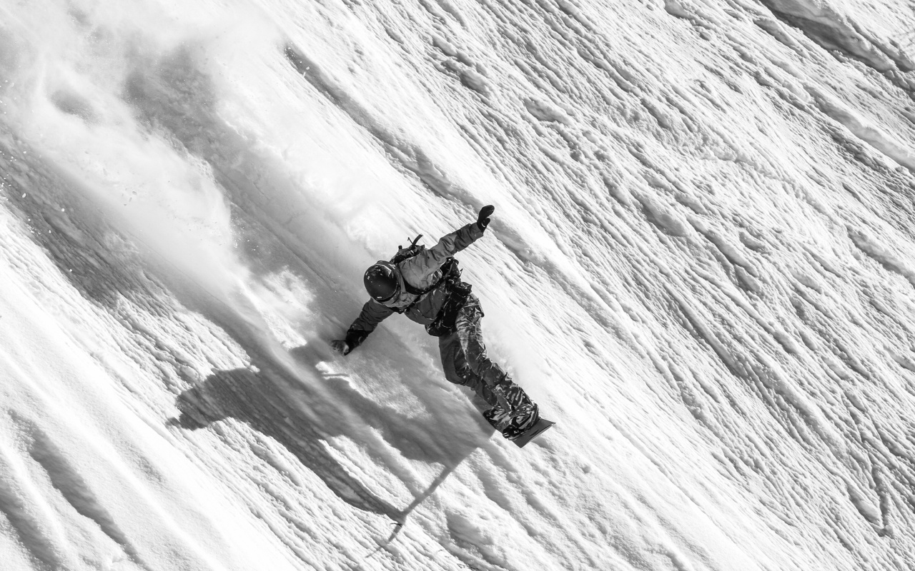 Fondo de pantalla Snowboarder in Andorra 1280x800