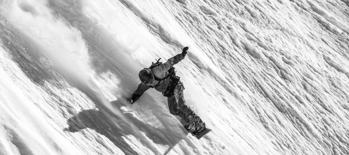 Das Snowboarder in Andorra Wallpaper 720x320