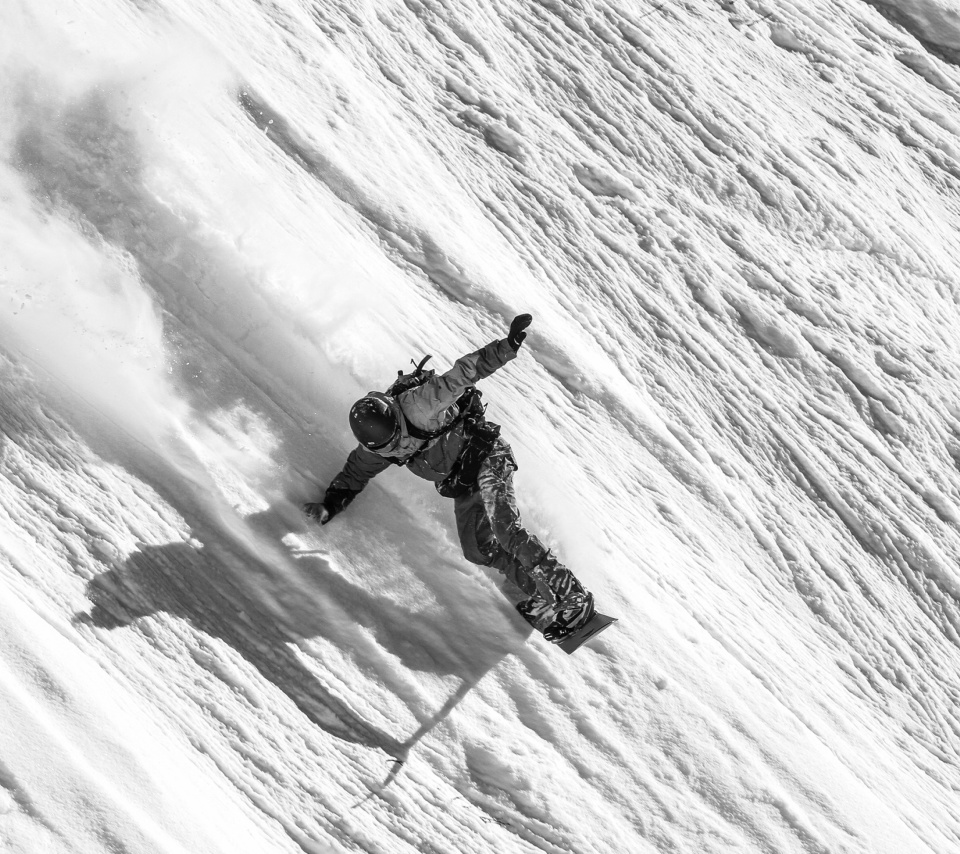 Fondo de pantalla Snowboarder in Andorra 960x854