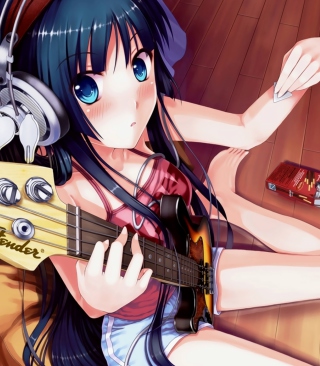 Fender Guitar Girl - Obrázkek zdarma pro Nokia X2
