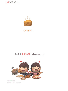 Screenshot №1 pro téma Love Is Cheesy 240x320