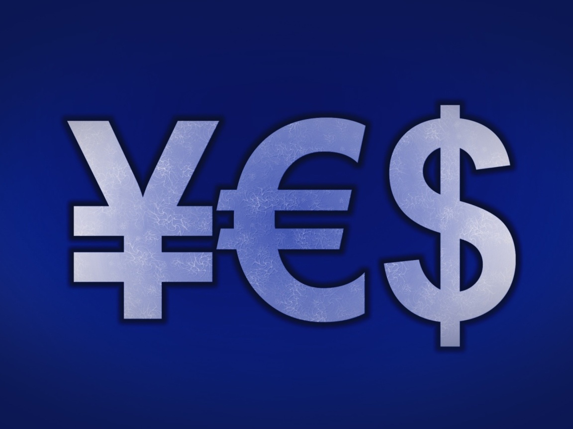 Japanese Yen, Euro, Dollar Symbol screenshot #1 1152x864