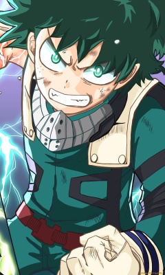 Screenshot №1 pro téma Kaminari Denki & Midoriya Izuku 240x400