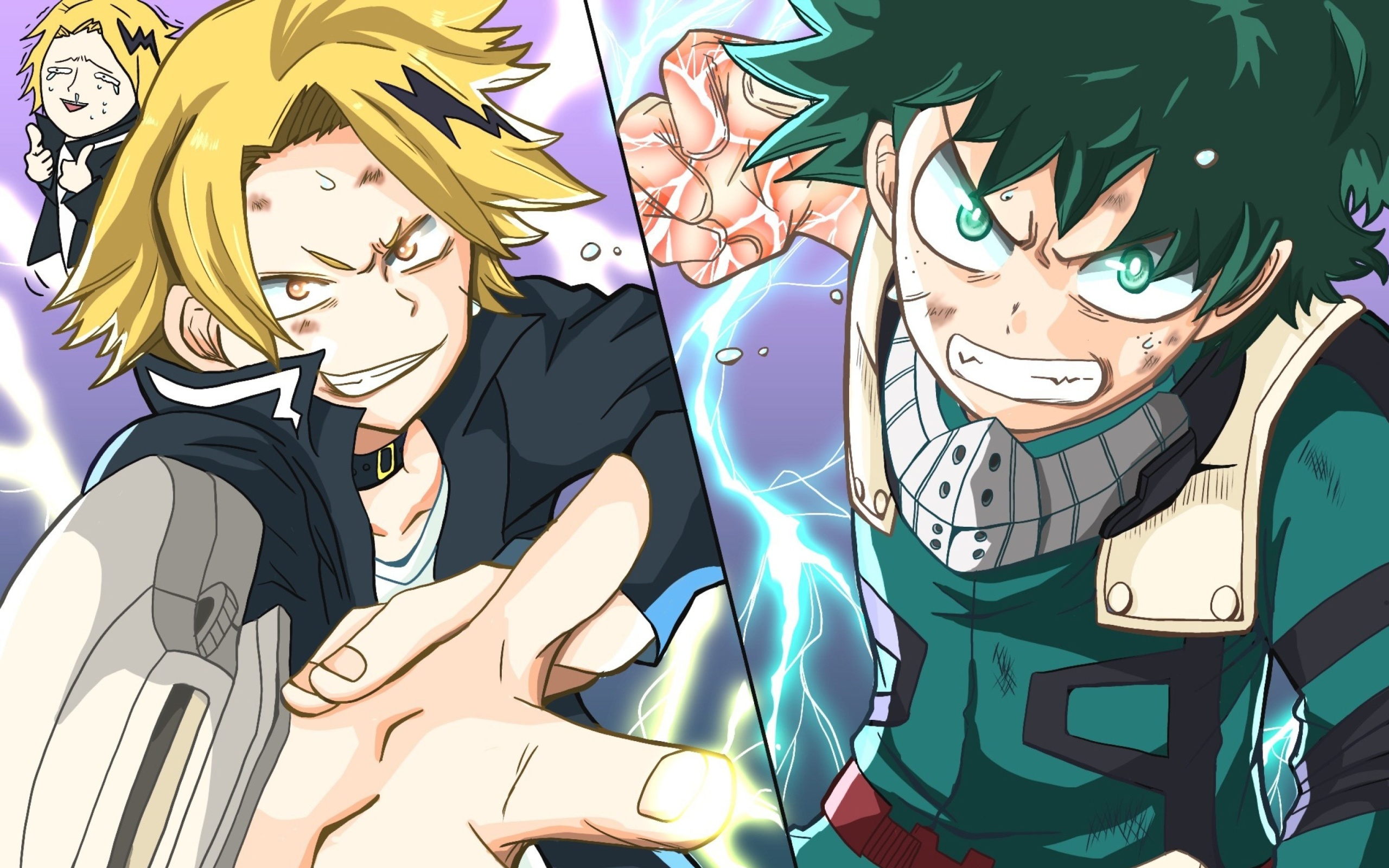 Kaminari Denki & Midoriya Izuku wallpaper 2560x1600