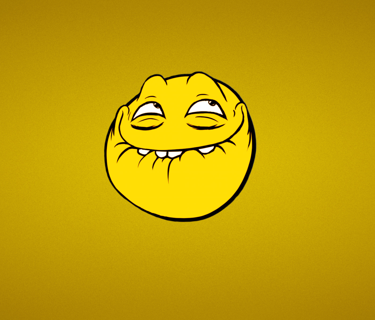 Sfondi Yellow Trollface Smile 1200x1024