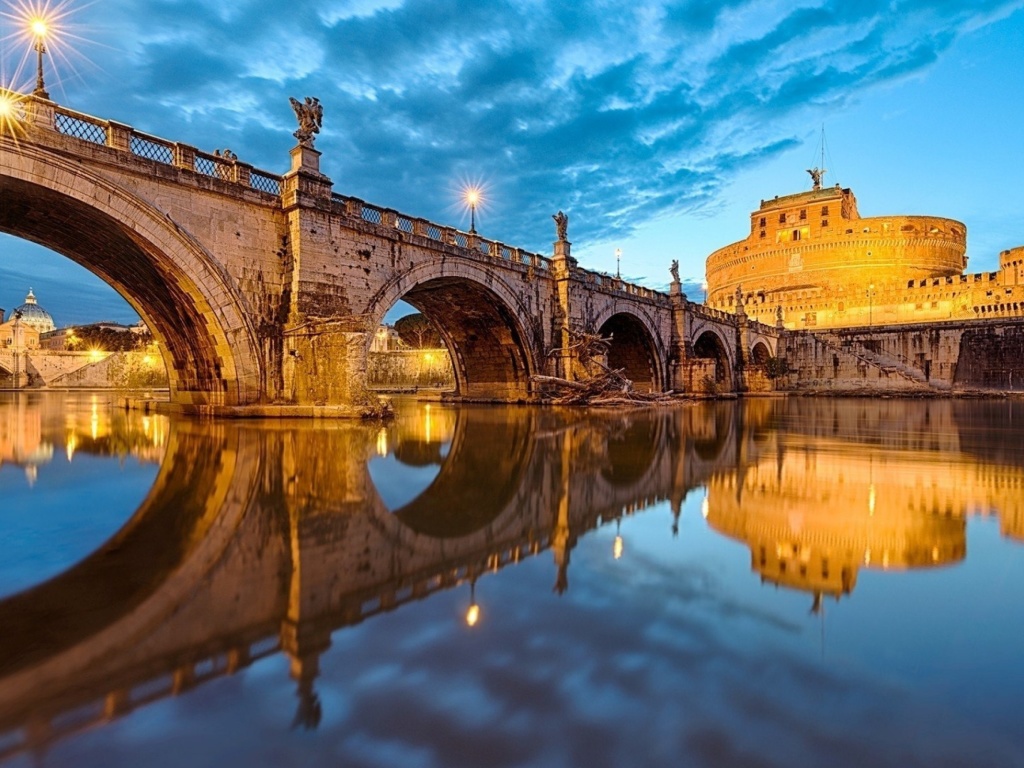 St Angelo Bridge wallpaper 1024x768