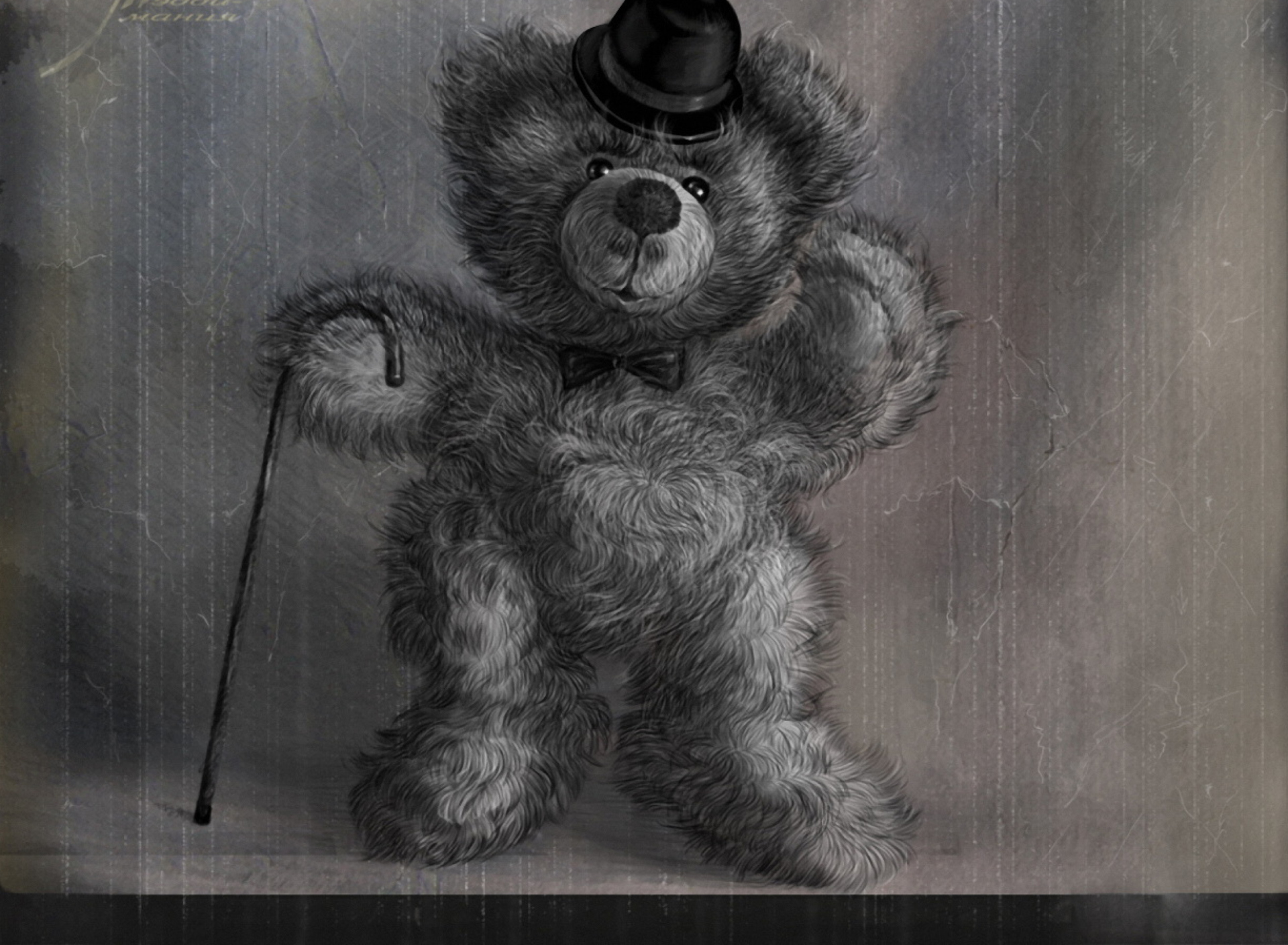 Обои Teddy Bear Gentleman 1920x1408