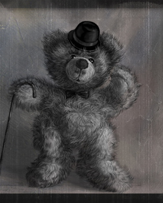 Teddy Bear Gentleman papel de parede para celular para Nokia C2-01