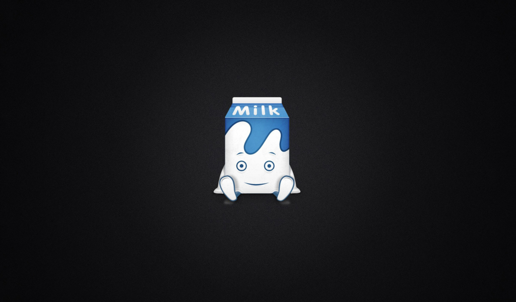 Das Funny Milk Pack Wallpaper 1024x600