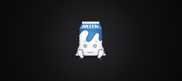 Fondo de pantalla Funny Milk Pack 720x320