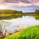 Обои Summer Landscape Background 128x128