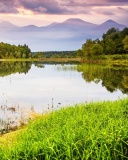 Summer Landscape Background wallpaper 128x160