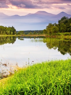 Summer Landscape Background wallpaper 240x320