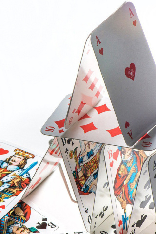 Das Deck of playing cards Wallpaper 320x480