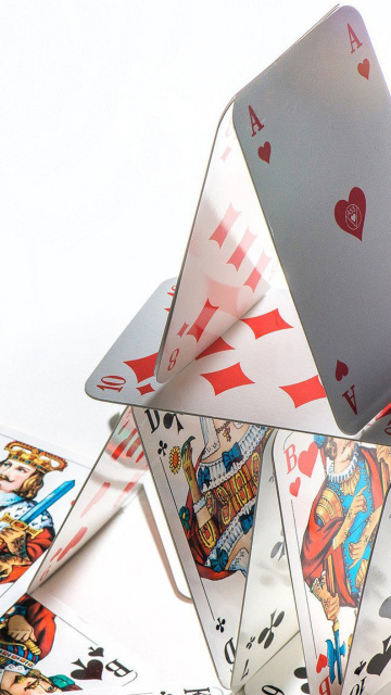 Das Deck of playing cards Wallpaper 360x640