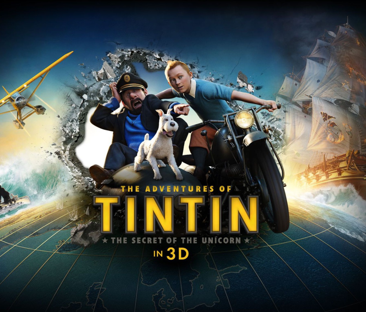Screenshot №1 pro téma The Adventures Of Tintin 3D 1200x1024