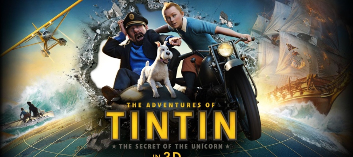 Sfondi The Adventures Of Tintin 3D 720x320