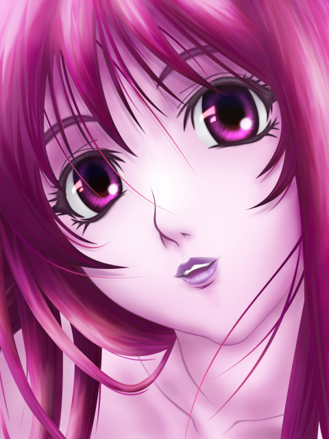 Screenshot №1 pro téma Pink Anime Girl 480x640