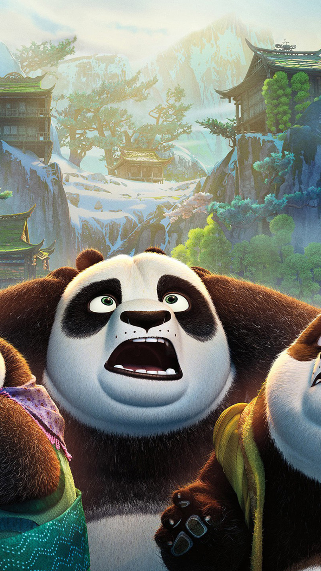 Sfondi Kung Fu Panda 3 1080x1920