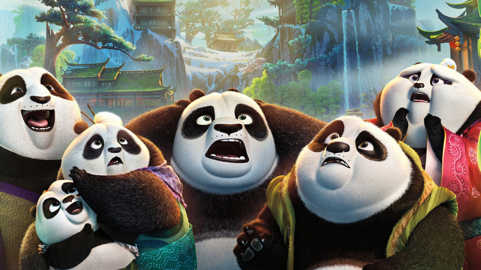 Обои Kung Fu Panda 3 1600x900