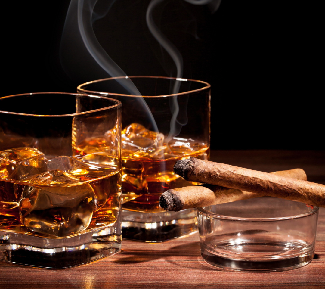 Das Whisky & Cigar Wallpaper 1080x960