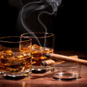 Fondo de pantalla Whisky & Cigar 128x128