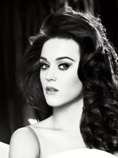 Sfondi Katy Perry Black And White 240x320