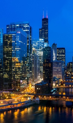 Sfondi Snapchat Willis Tower in Chicago 240x400