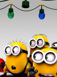 Despicable Me New Year wallpaper 240x320
