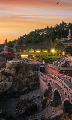 Screenshot №1 pro téma Haedong Yonggungsa, Temple in Busan, South Korea 240x400